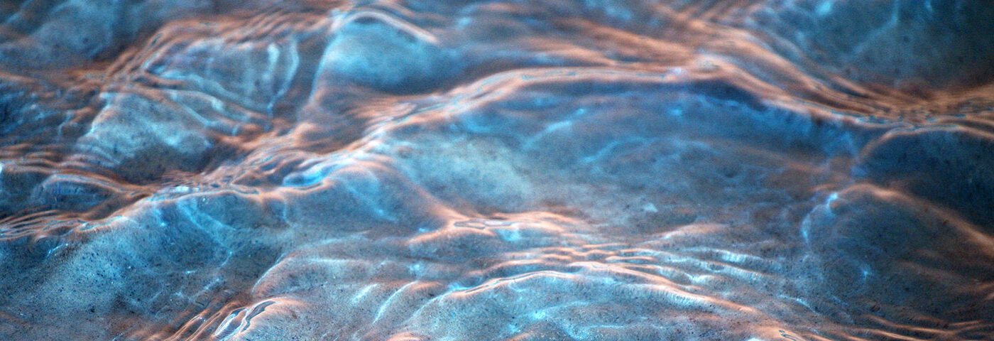 Abstract blue and white water textures